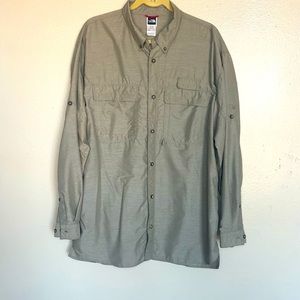 The North Face Vaperwick Beige Outdoors Shirt XL